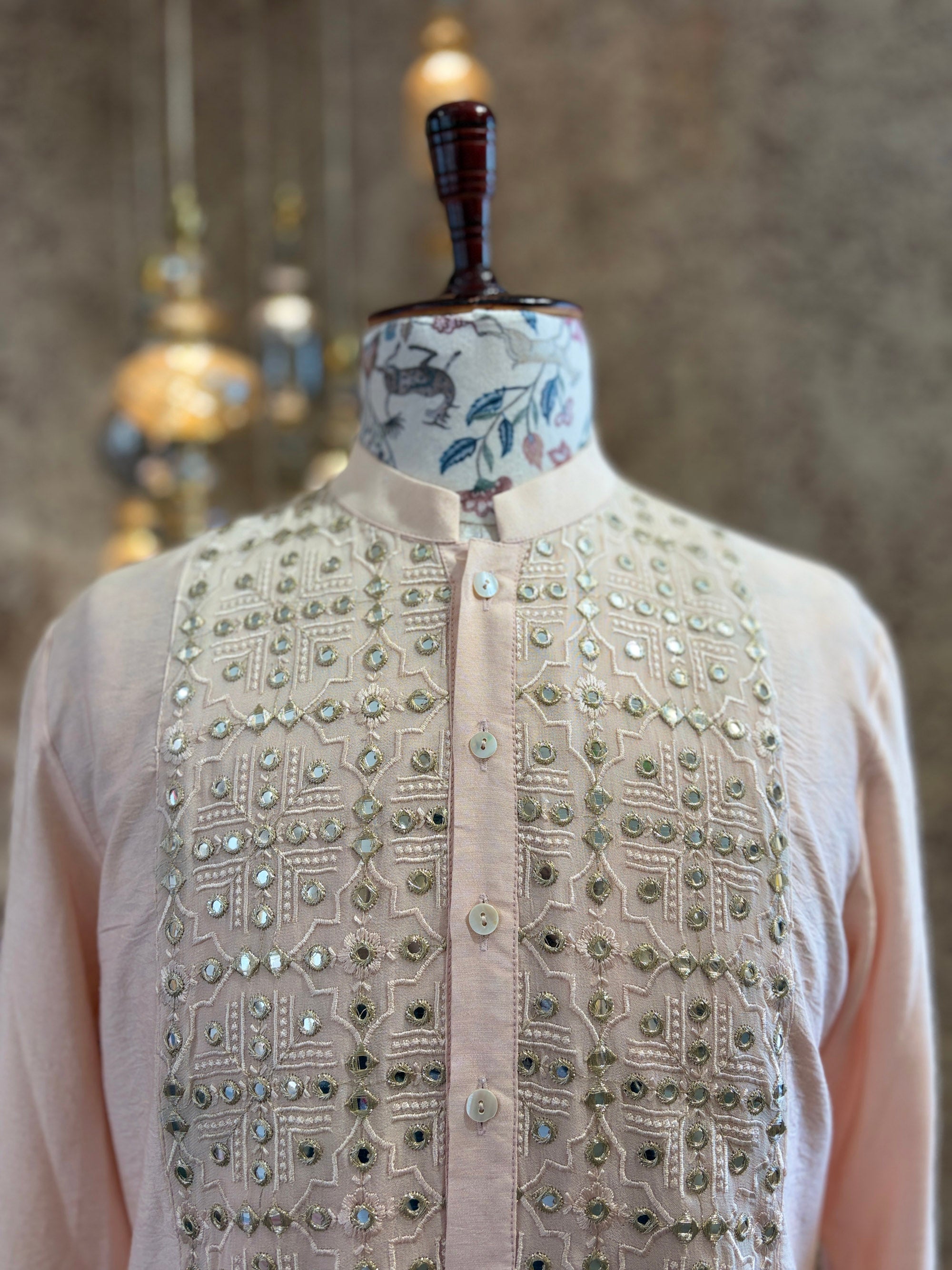 SAJID KURTA (DUSTY PEACH)