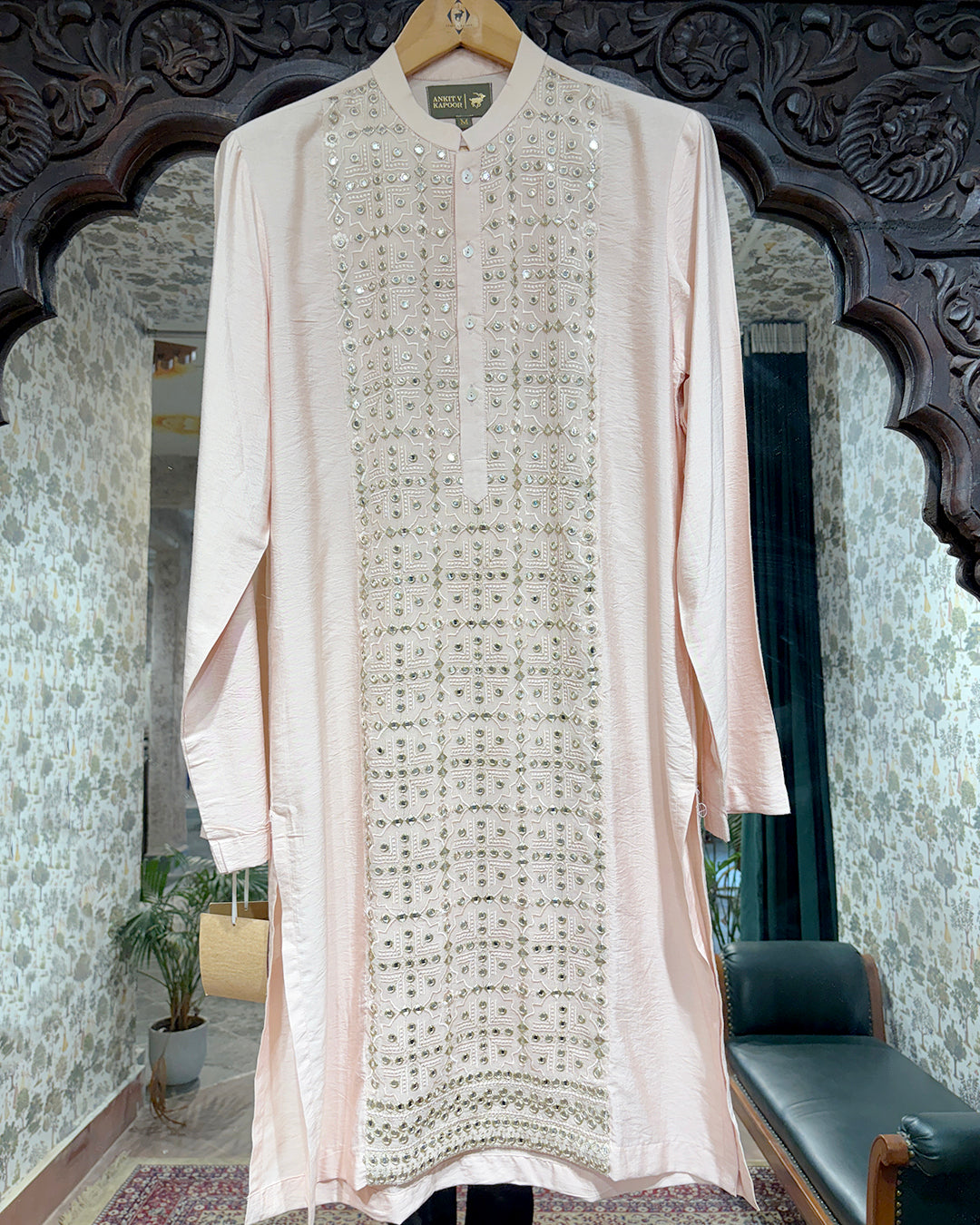 SAJID KURTA (DUSTY PEACH)