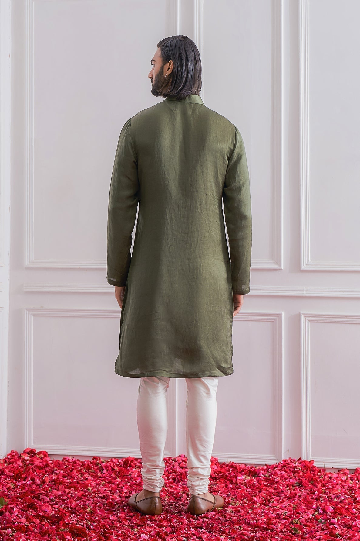 Military Green Bandi for Men - Khan-E-Wal Bandi Set
