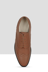 Tan Matte Leather Brogues