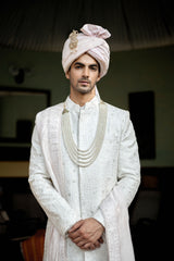 HASAN SHERWANI SET (IVORY)