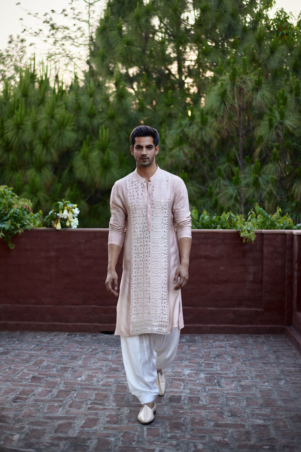 SAJID KURTA (DUSTY PEACH)