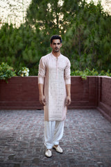 SAJID KURTA (DUSTY PEACH)