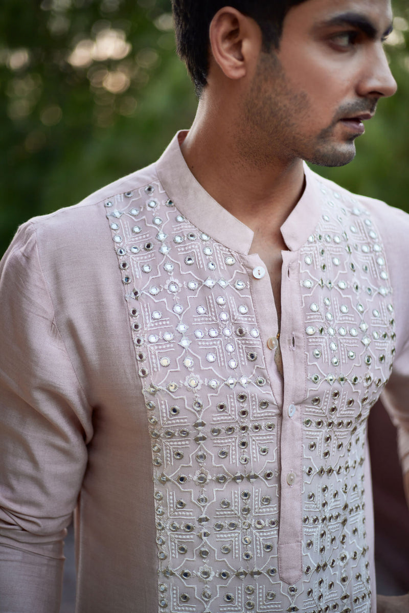 SAJID KURTA (DUSTY PEACH)