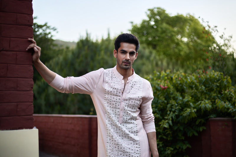 SAJID KURTA (DUSTY PEACH)