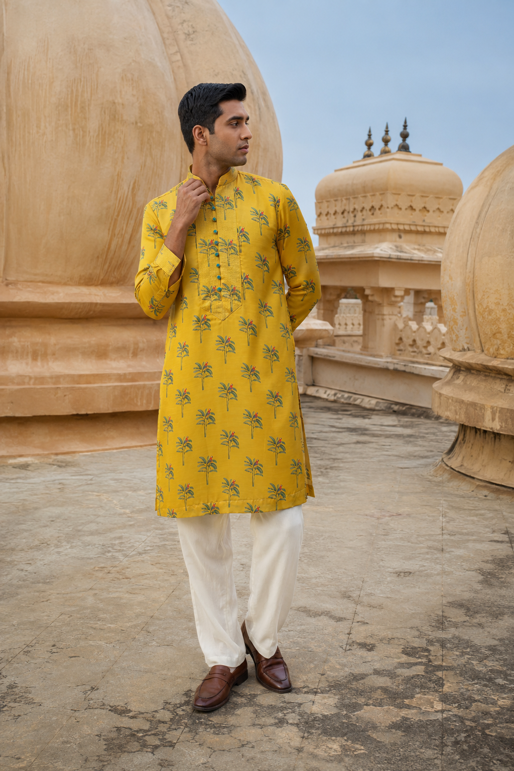 The Kesariya Kurta Set
