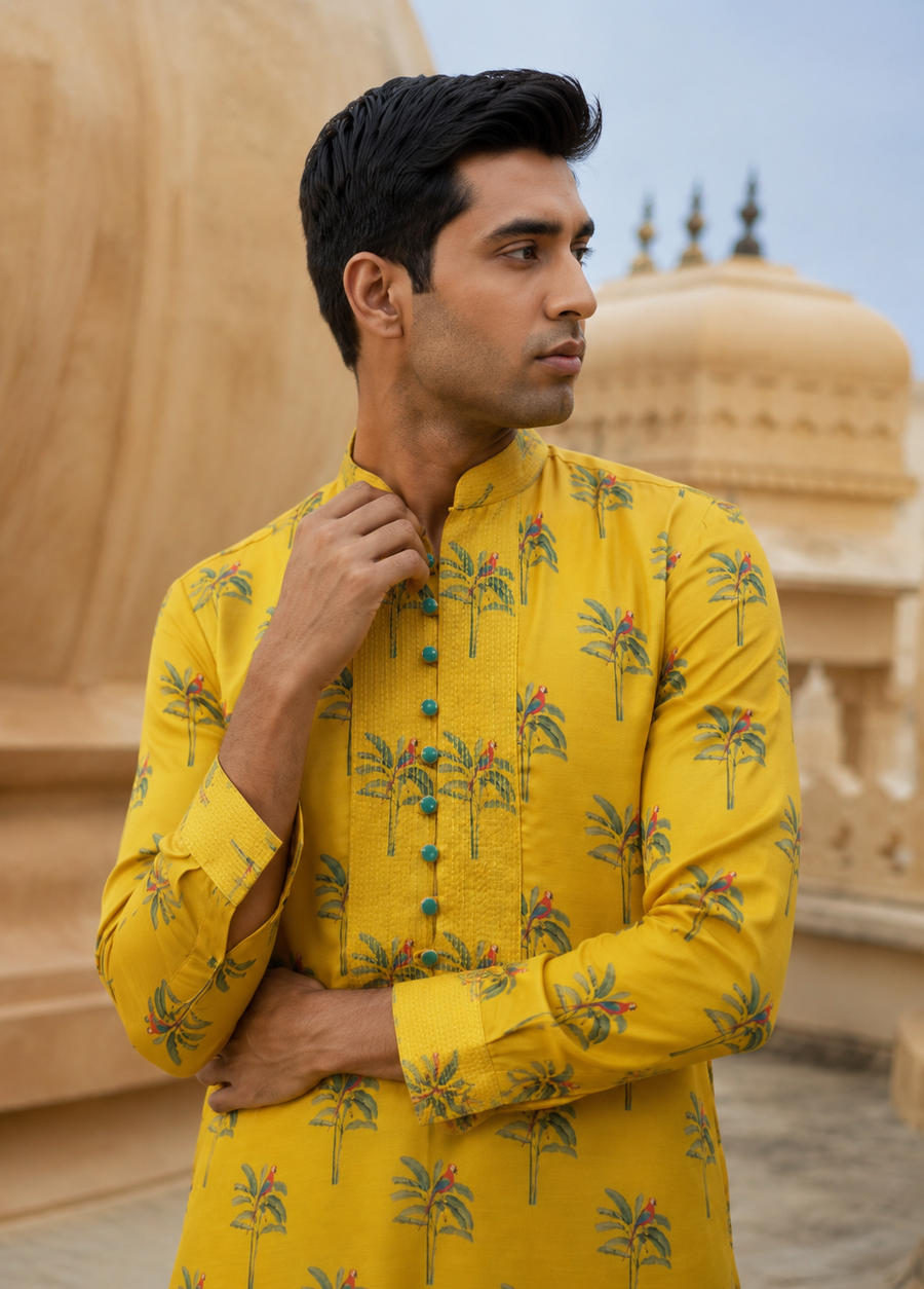 The Kesariya Kurta Set