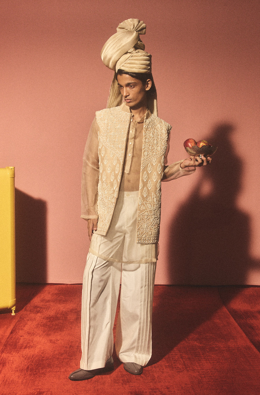 Beige Shehzada Bandi
