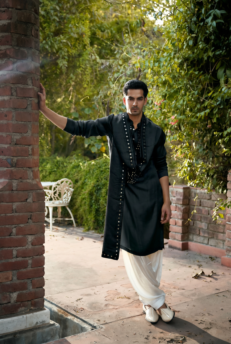 SHEHZAD KURTA - BLACK