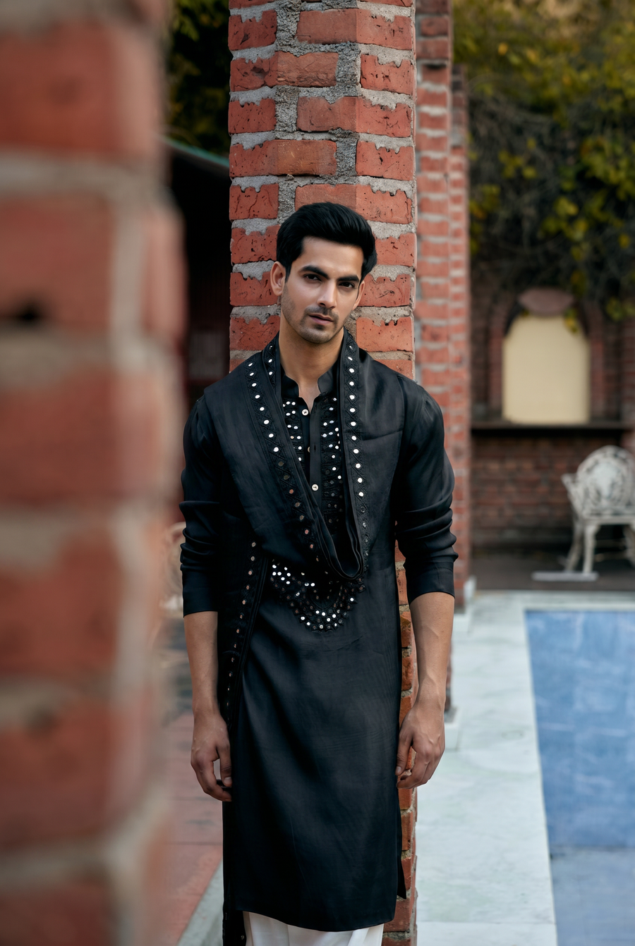 SHEHZAD KURTA - BLACK