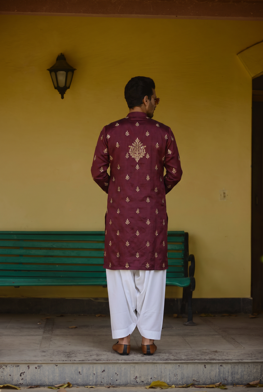 Kapurthala Kurta - Deep Wine