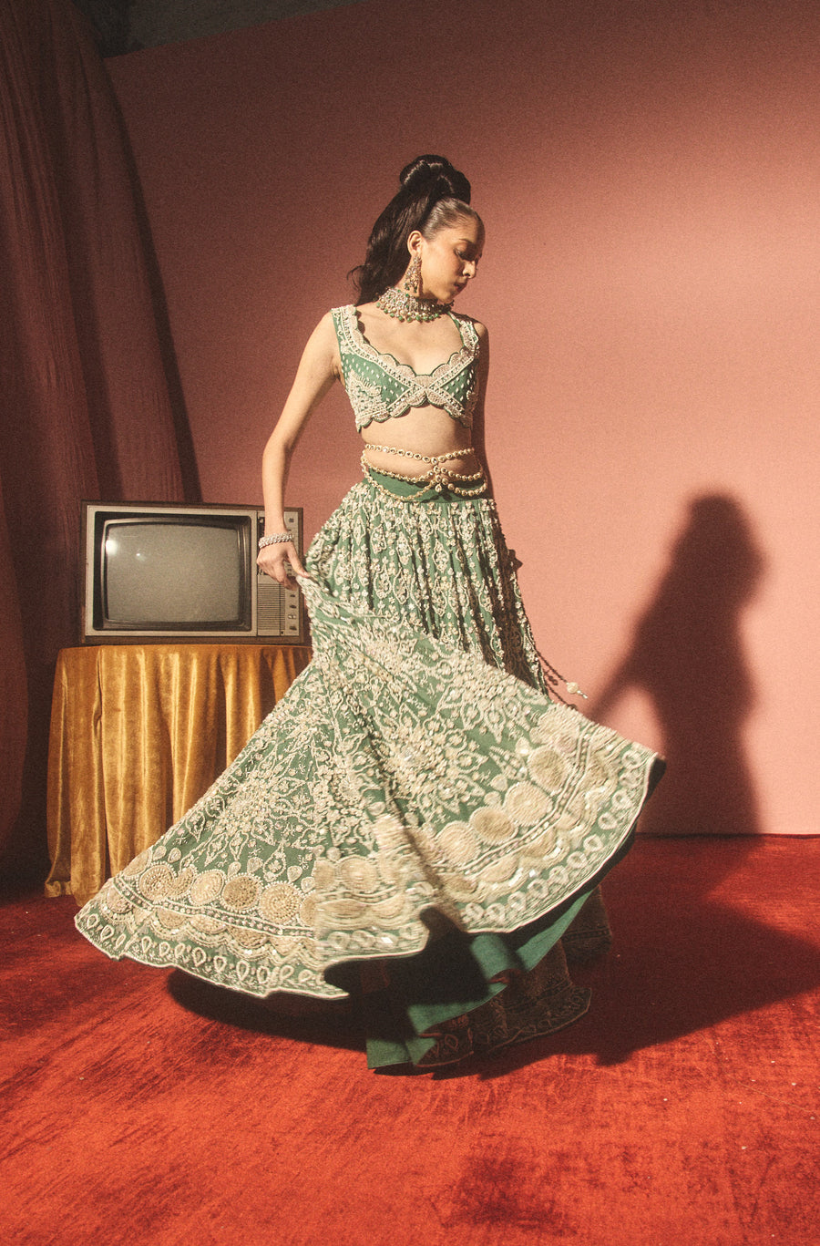 Paan Mehfil Lehenga