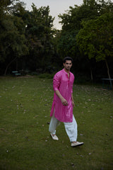 YASIR KURTA (HOT PINK)