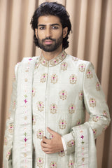 LAHORE SHERWANI SET (MINT GREEN)