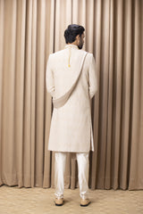 FAIZAN SHERWANI SET (BEIGE)