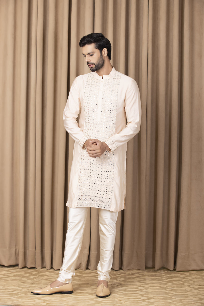 SAJID KURTA (PEACH)