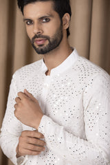 RASHID KURTA (IVORY)