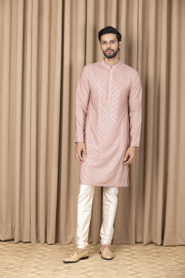 RANJHA KURTA (CARNATION)