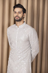 IMRAN KURTA (STEEL GREY)