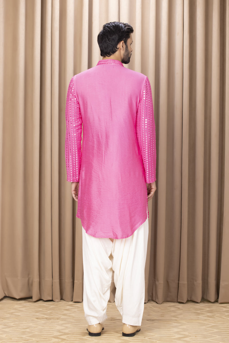 YASIR KURTA (HOT PINK)