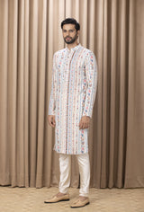 LAKEER KURTA (IVORY)