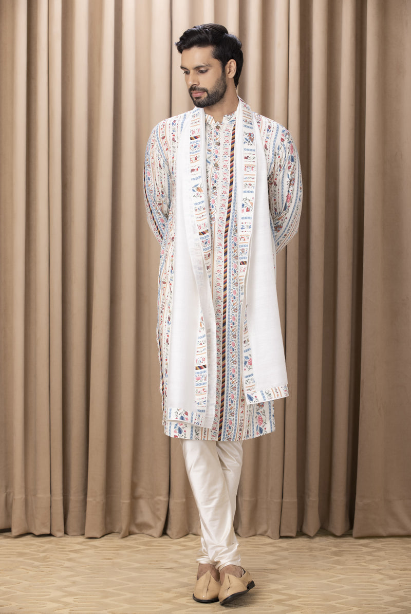 LAKEER KURTA (IVORY)