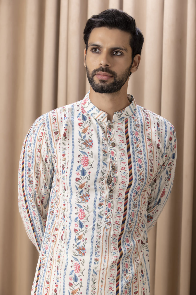 LAKEER KURTA (IVORY)