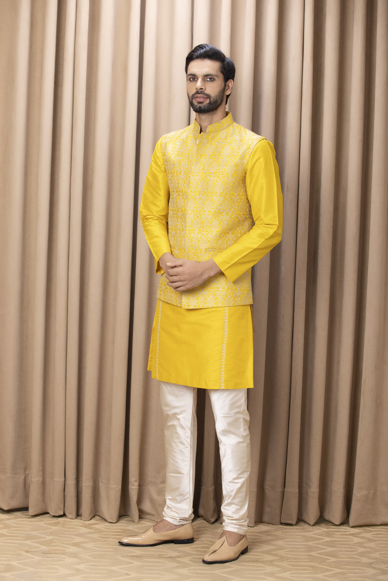 FAHAD BANDI SET (MUSTARD)