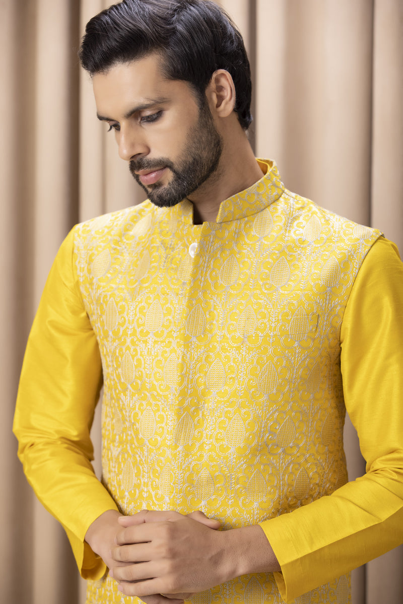 FAHAD BANDI SET (MUSTARD)