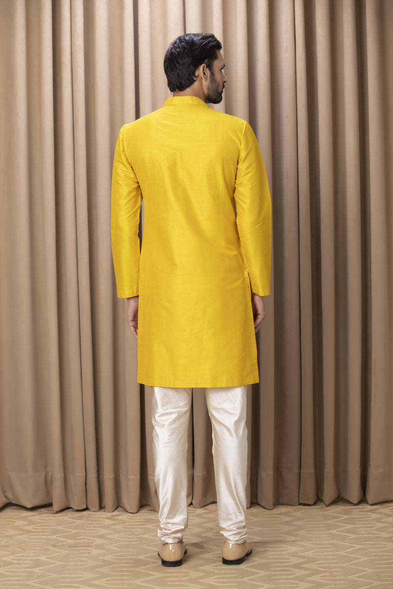 GHAZI KURTA (MUSTARD)