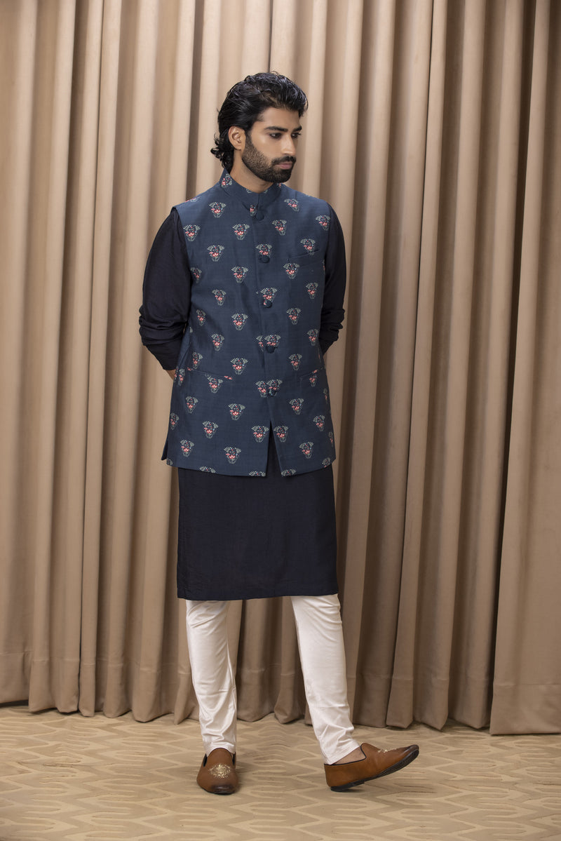 NOOR BANDI SET (NAVY)