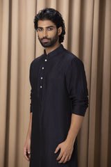 CLASSIC NAVY BLUE KURTA)