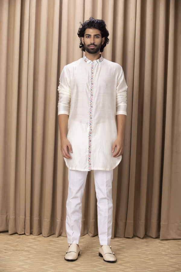 LAKEER KURTA 2 (IVORY)