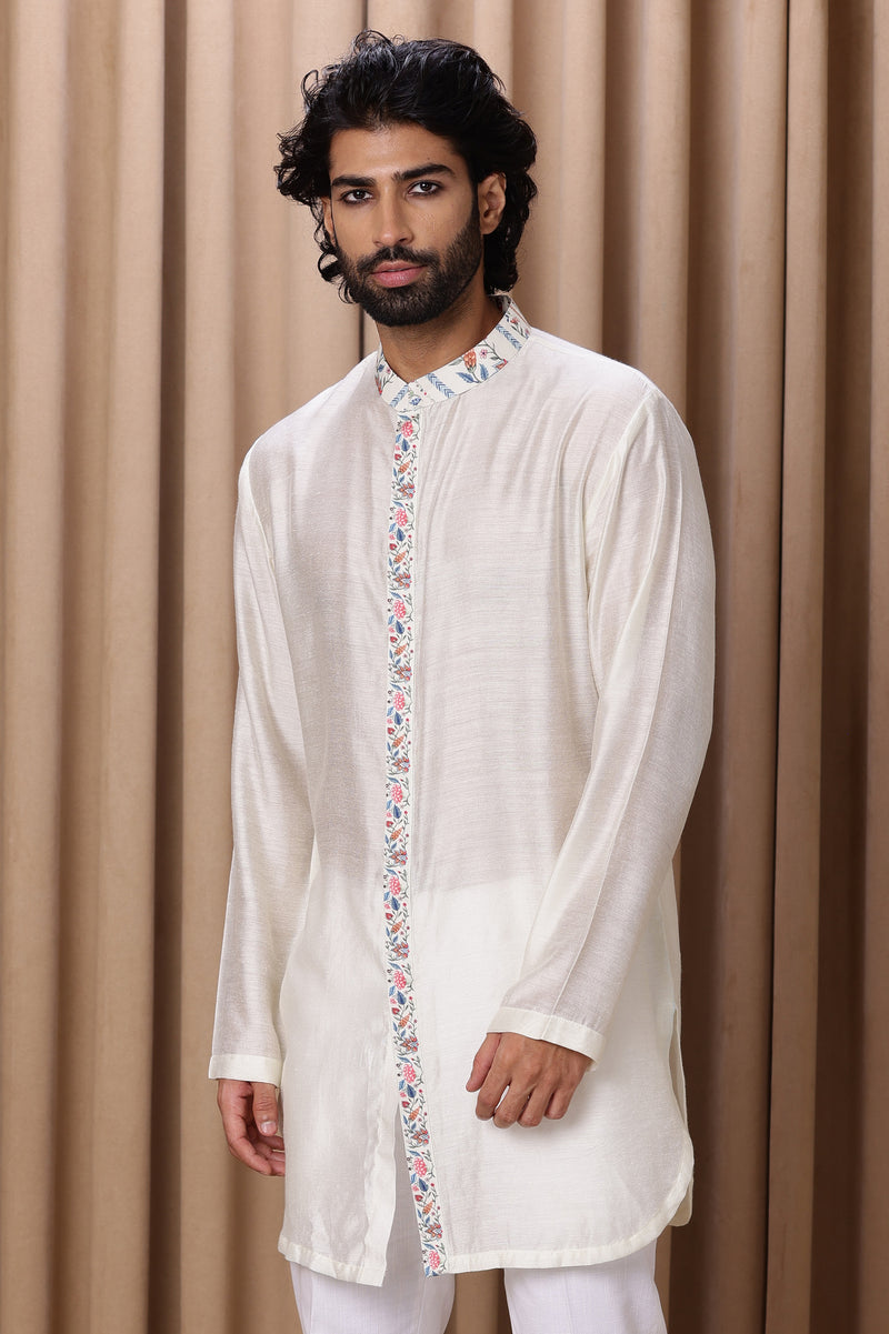 LAKEER KURTA 2 (IVORY)