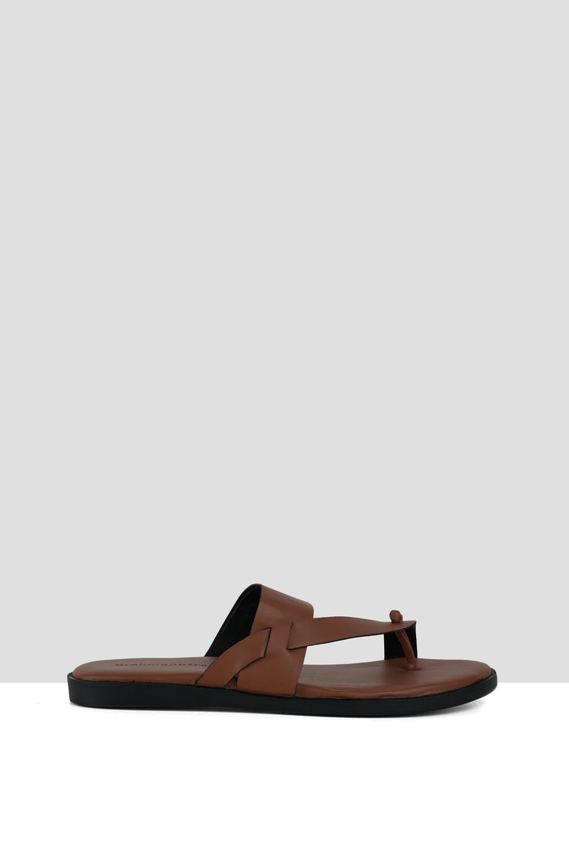 Tan Matte Chief Slippers