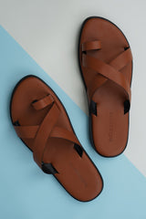 Tan Matte Marshal Slippers