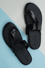 Black Patent Chief Slippers