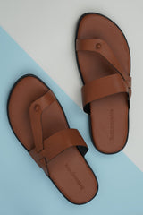 Tan Matte Chief Slippers