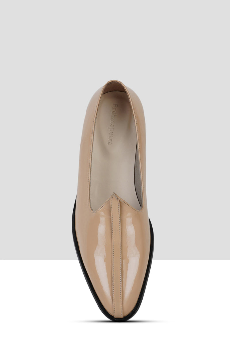 Beige Patent Mojris