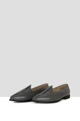 Grey Patent Leather Mojris