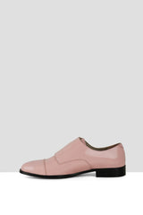 Pink Patent Leather Monks