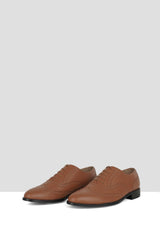 Tan Matte Leather Brogues