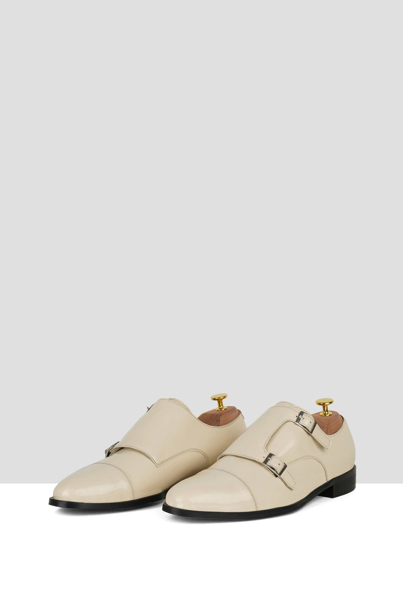 Nude Patent Leather Monks